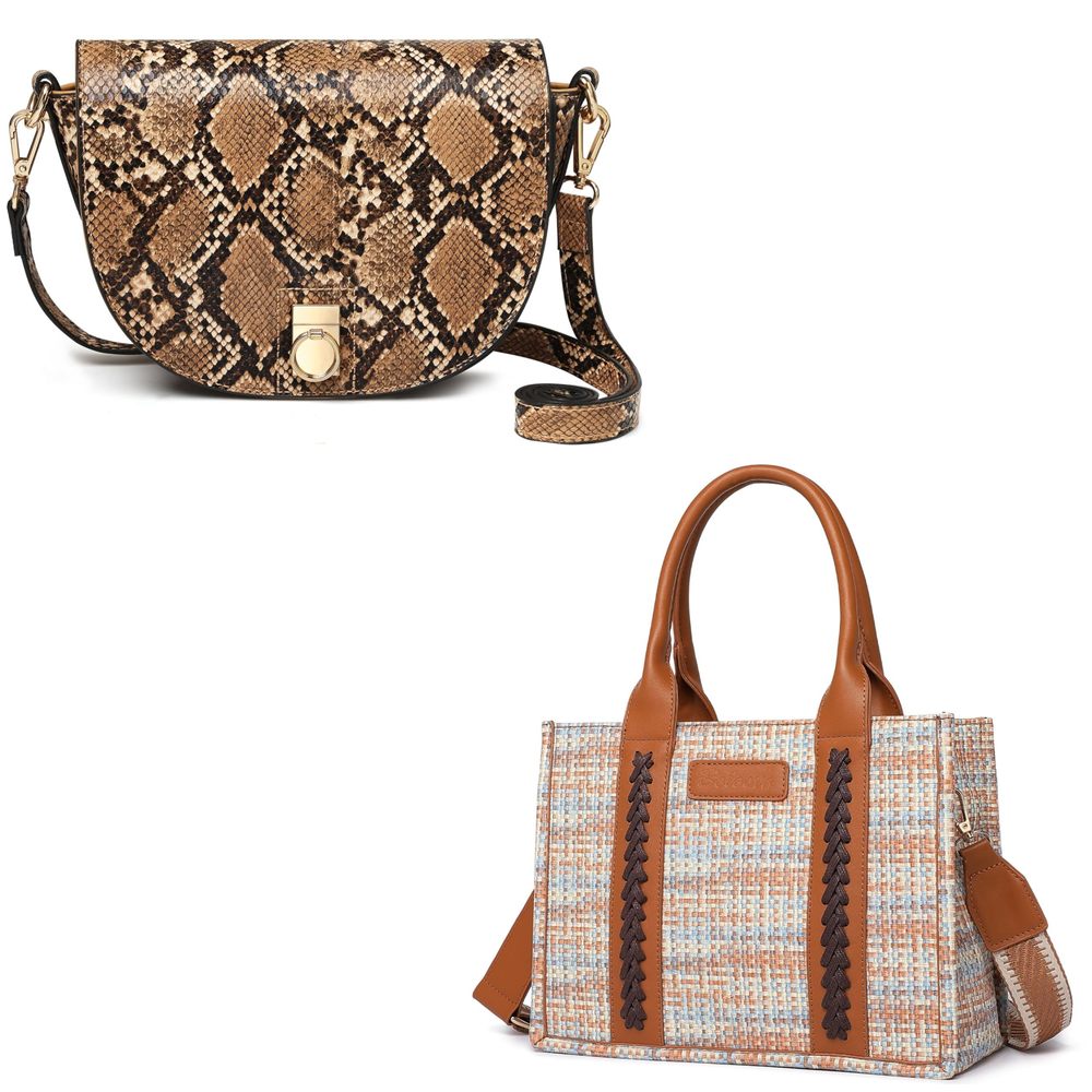 Genuine Textured Satchel For Hand Painted Pattern Bag Top Handle Bags